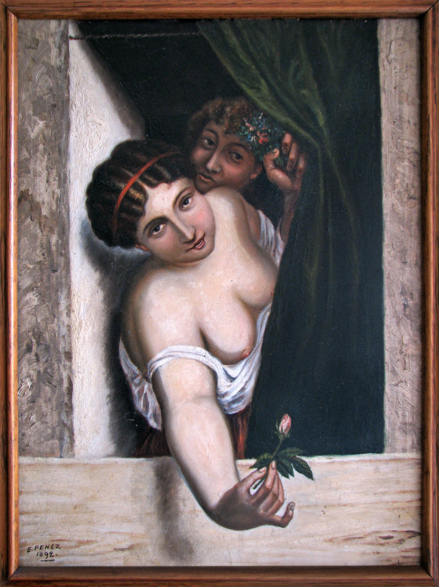 Girl and Rose
